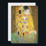 Gustav Klimt The Kiss Vintage<br><div class="desc">Gustav Klimt Le Kiss Vintage Art Nouveau Peinture Le Kiss (En allemand : Der Kuss) a été peint par le peintre symboliste autrichien Gustav Klimt entre 1907 et 1908, le point culminant de sa période d'or, lorsqu'il peignit un certain nombre d'oeuvres dans un style doré similaire. Le tableau est largement...</div>