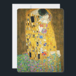 Gustav Klimt The Kiss Vintage<br><div class="desc">Gustav Klimt Le Kiss Vintage Art Nouveau Peinture Le Kiss (En allemand : Der Kuss) a été peint par le peintre symboliste autrichien Gustav Klimt entre 1907 et 1908, le point culminant de sa période d'or, lorsqu'il peignit un certain nombre d'oeuvres dans un style doré similaire. Le tableau est largement...</div>
