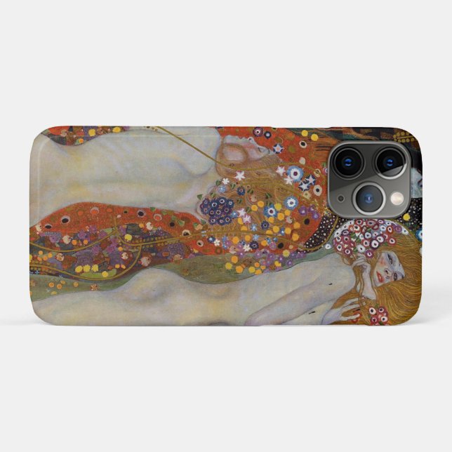 Gustav Klimt Water Serpents Art iPhone / coque ipa (Dos (Horizontal))