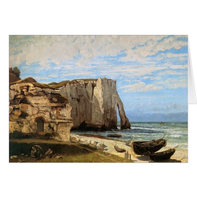 Gustave Courbet- les falaises chez Etretat (Devant horizontal)