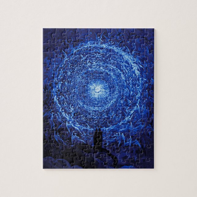 Gustave Dore le puzzle (bleu) de rose blanc (Vertical)