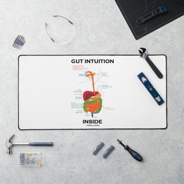 Gut Intuition Inside Digestive System Humor (Poste de travail)