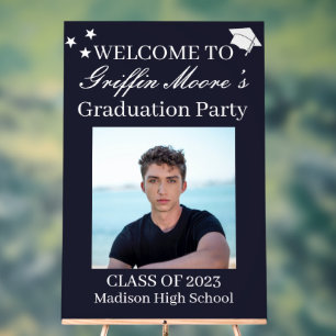 Guy Grad Modern Graduate Custom Photo Affiche de b