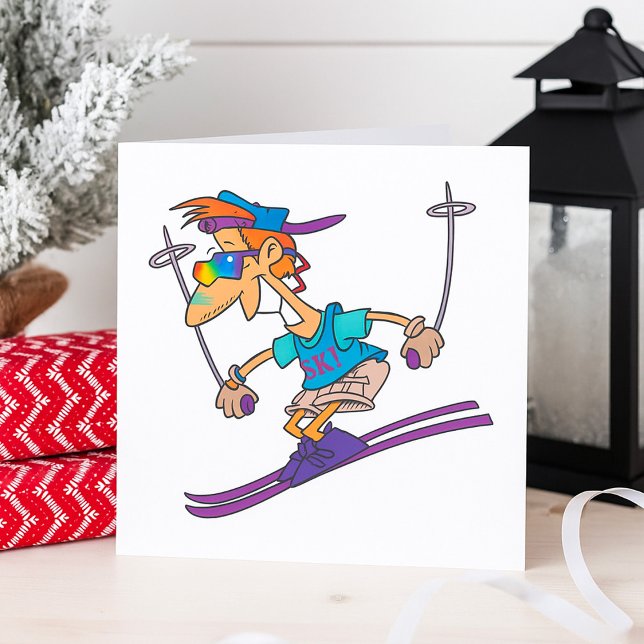 Guy Skiing Invitations (Créateur téléchargé)