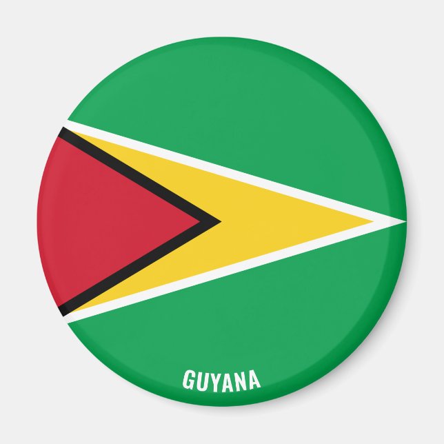 Guyana Flag Charming Patriotic Magnet (Devant)