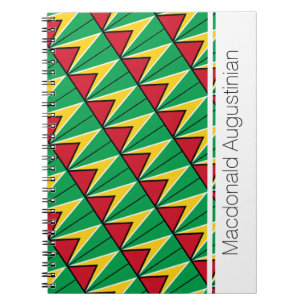 GUYANA Flag Customizable Notebook Journal
