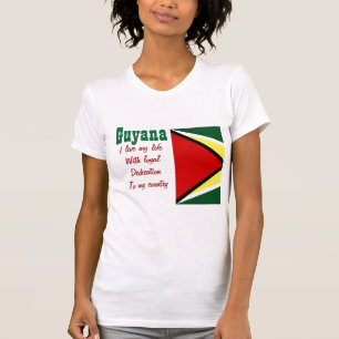Guyana-loyauté envers les t-shirts de mon pays