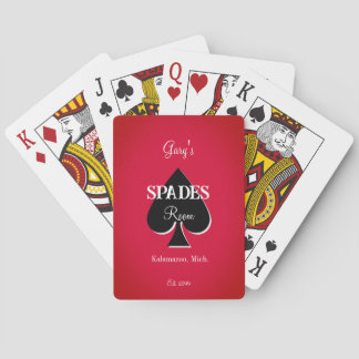 Guy's Spades Card Salle de jeu Jouer aux cartes