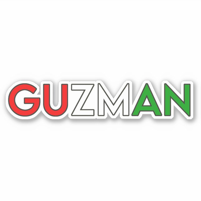 GUZMAN 01 — STICKER 6" (Devant)