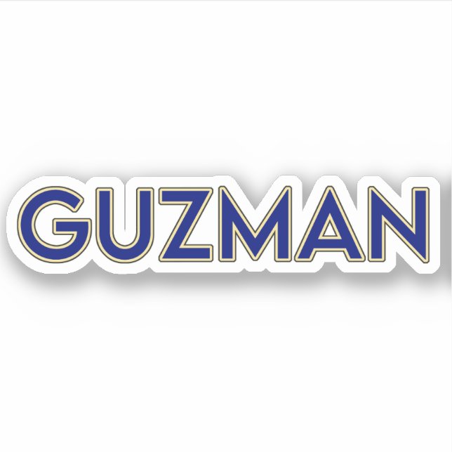 GUZMAN 02 — STICKER 3" (Devant)