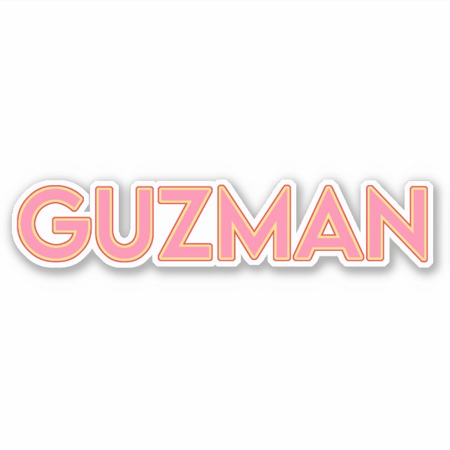 GUZMAN 03 — STICKER 6" (Devant)