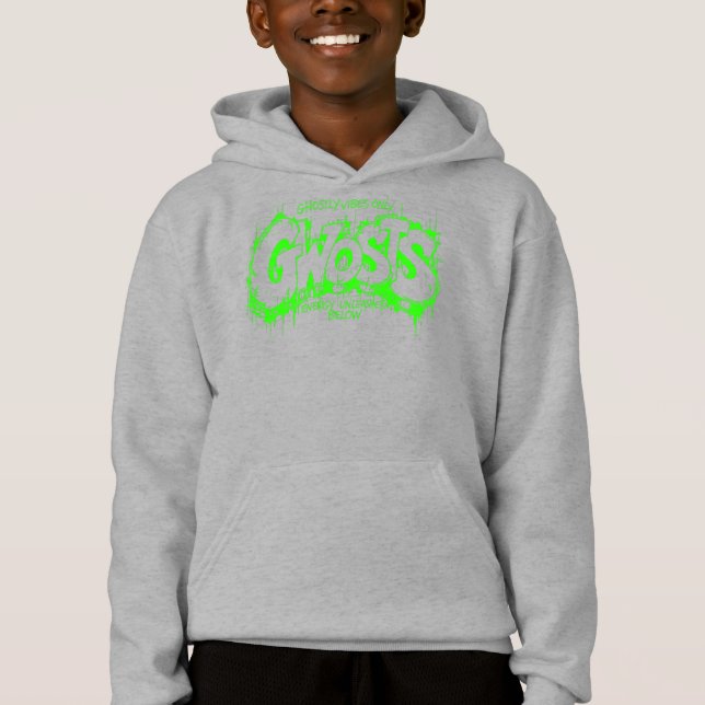 Gwosts Graffiti Slime Kid's Hoodie (Devant)