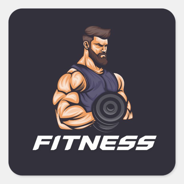 Gym / Autocollant de Fitness mignon | pas d'excuse (Devant)