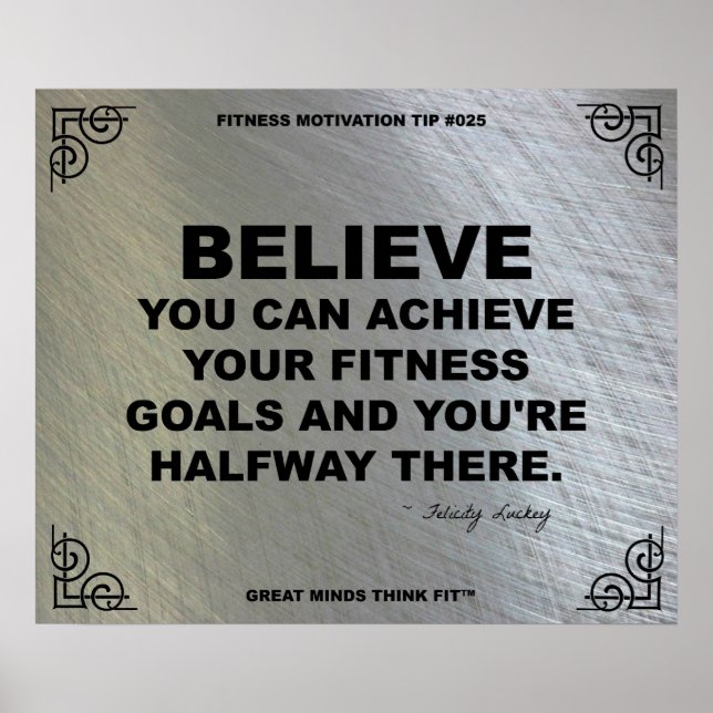 Gym Poster for Fitness Motivation #025 (Devant)