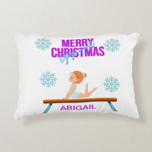 GYMNAST double face coussin accent personnalisé.