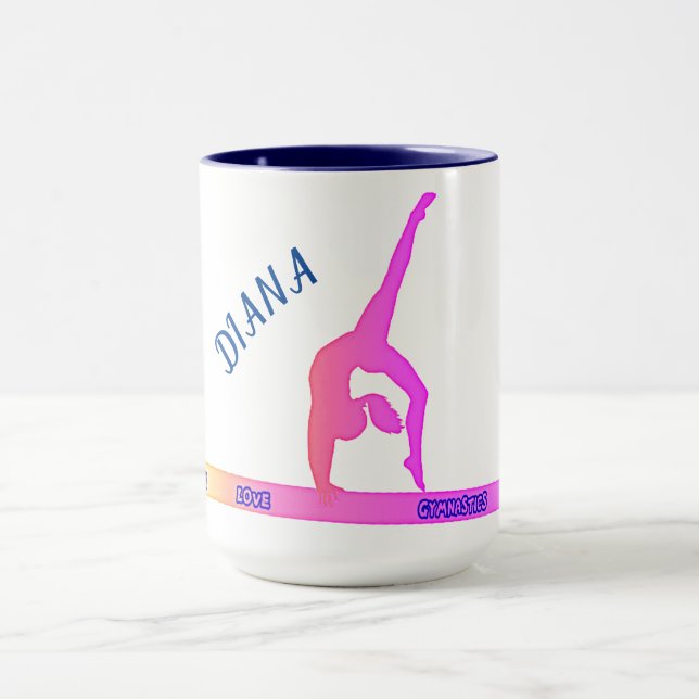 Gymnaste GYMNASTIQUE sur la tasse de café de la ba (Centre)