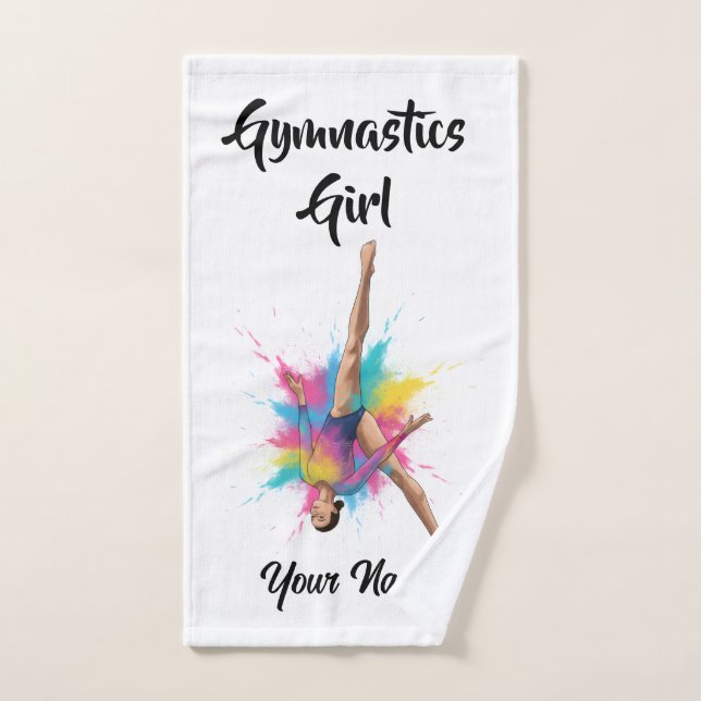 Gymnaste Personnalisée - Serviette (Serviette à main)