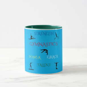 GYMNASTICS BLEU / VERT DEUX MUG TONE.
