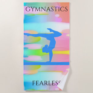 GYMNASTICS PASTEL CAMOUFLAGE PLAGE SERVIETTE !