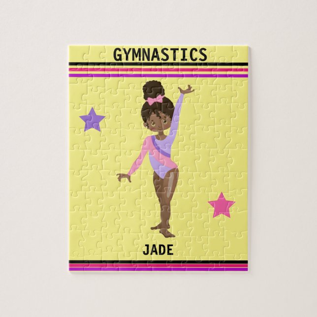 GYMNASTICS PUZZLE POUR LES FILLES PERSONNALISÉES (Vertical)