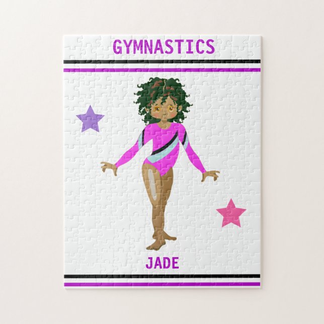 GYMNASTICS PUZZLE POUR LES FILLES PERSONNALISÉES (Vertical)