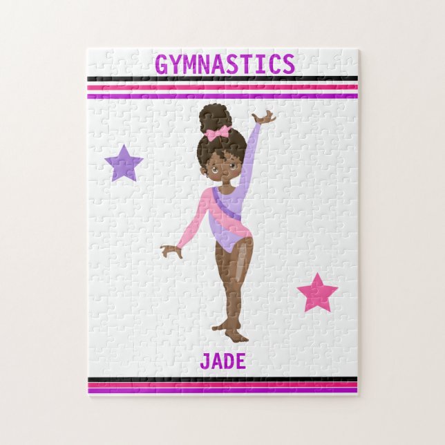 GYMNASTICS PUZZLE POUR LES FILLES PERSONNALISÉES (Vertical)