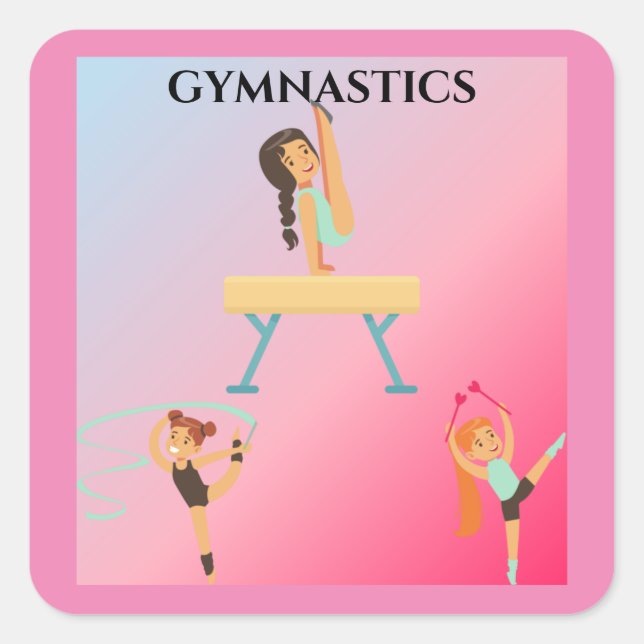 Gymnastics stickers for girl's. (Devant)