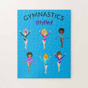 Gymnastique 6 gymnaste personnalisées puzzle fille