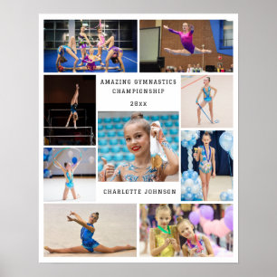 Gymnastique 9 Collage de photos Poster personnalis