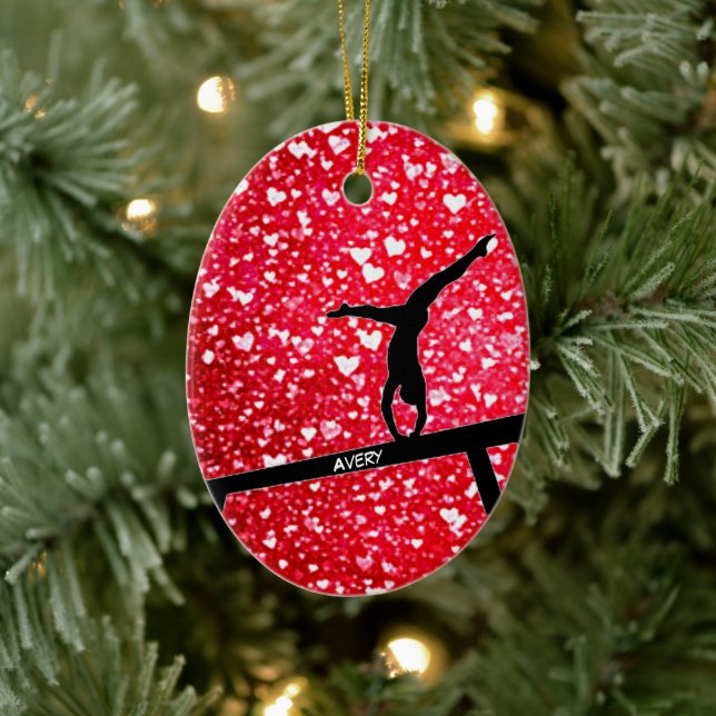 Gymnastique Coeur Équilibre Ornement en céramique (Arbre)