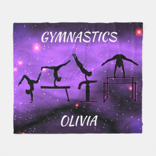 Gymnastique Couverture en polaire rose et violet