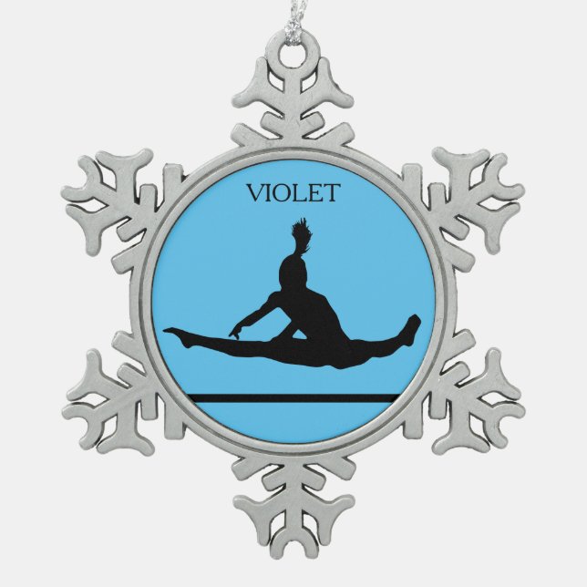 GYMNASTIQUE DE L'EAU DE NEIGE ORNEMENT DU FLAKE. (Devant)