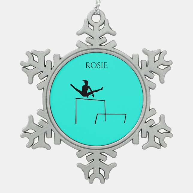 GYMNASTIQUE DE L'EAU DE NEIGE ORNEMENT DU FLAKE. (Devant)