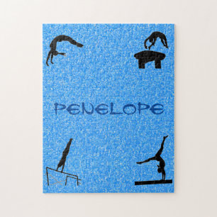 Gymnastique Événements Blue Sparkle Puzzle