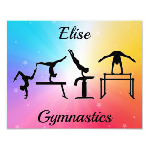 Gymnastique Événements Rainbow Photo Print
