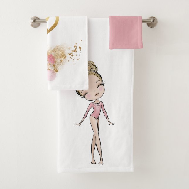 Gymnastique féminine Coeurs roses (En situation)