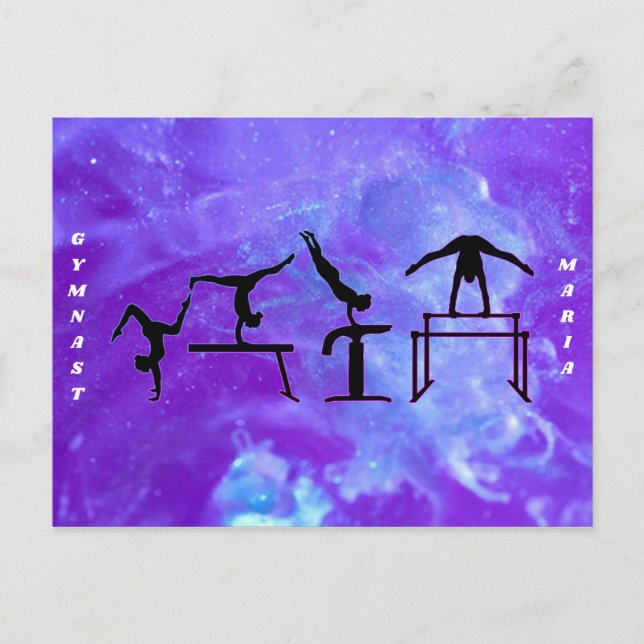 Gymnastique Galaxy Gymnaste Carte postale (Devant)