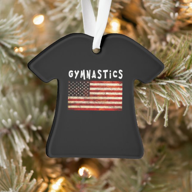 Gymnastique Grunge Américain Drapeau USA (Arbre)