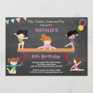 Gymnastique Invitation Anniversaire Gymnastique Ro