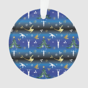 Gymnastique masculine Snowflake sapin de Noël