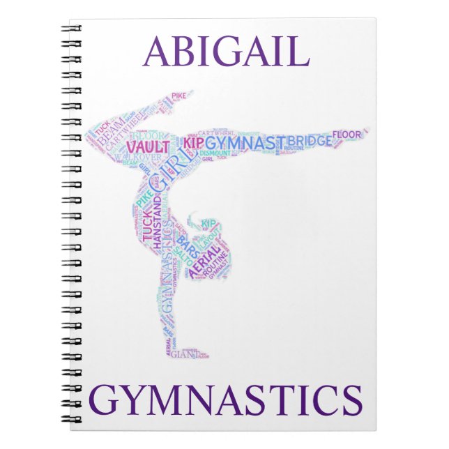 Gymnastique Mot Art Carnet Spiral (Devant)