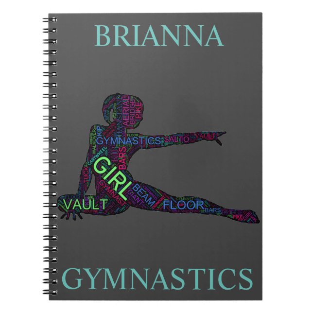 Gymnastique Mot Art Carnet Spiral (Devant)