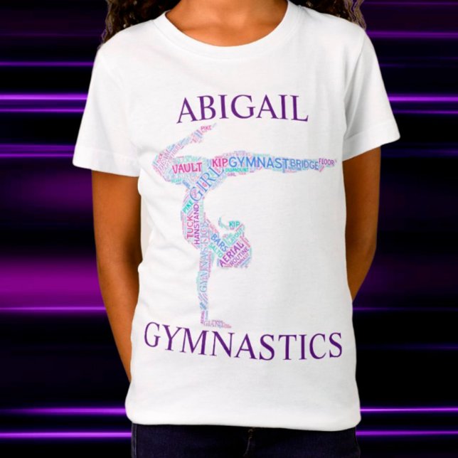 Gymnastique Mot Art Pose T-Shirt Pose Pose Pose av (Créateur téléchargé)