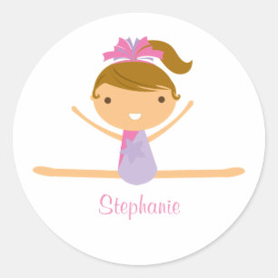 Gymnastique personnalisée scinder les autocollants