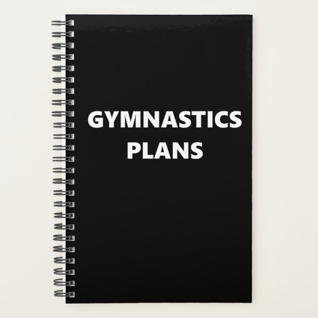 Gymnastique Planner Sports Thème Gymnastique Plans (Devant)