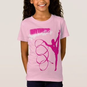 Gymnastique rythmique T-shirt rose chaud