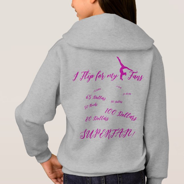 Gymnastique Sweat - shirt à capuche de collecte de (Dos)