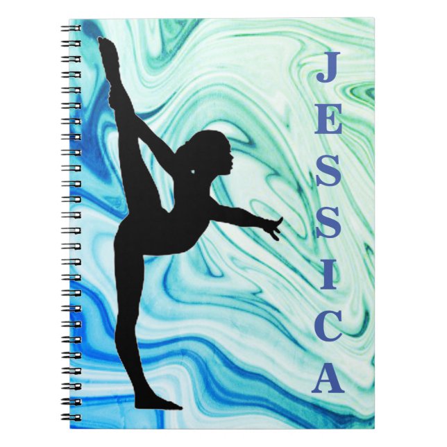 Gymnastique vert / Carnet photo bleu (Devant)