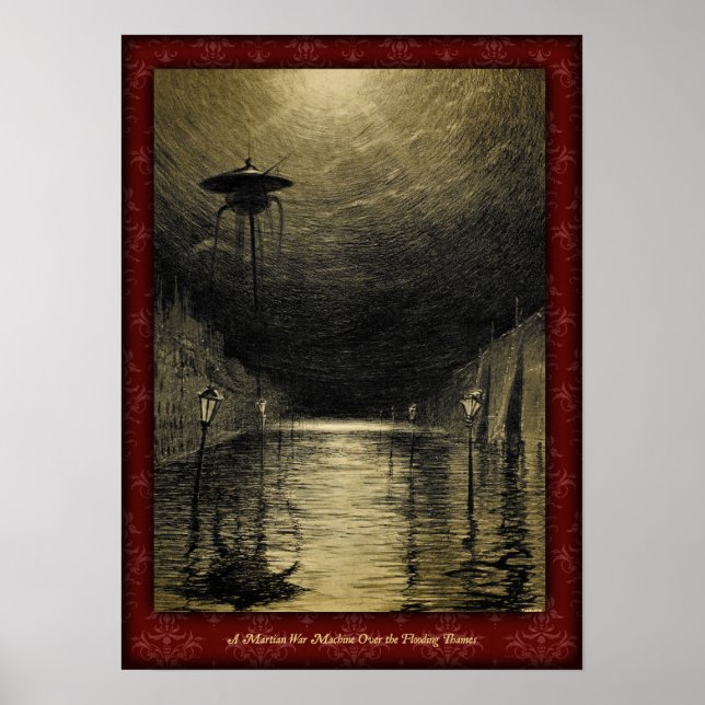 H G Wells War of the Worlds Poster 3 (Devant)