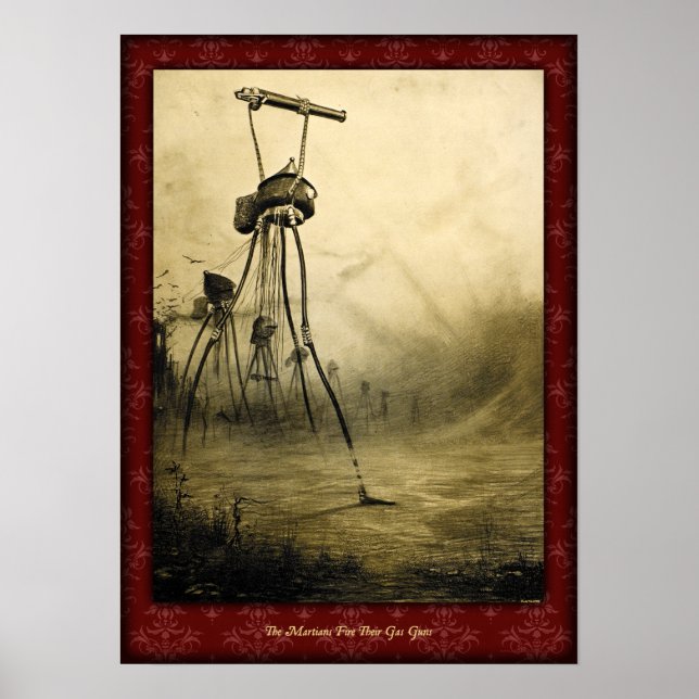 H G Wells War of the Worlds Poster 4 (Devant)